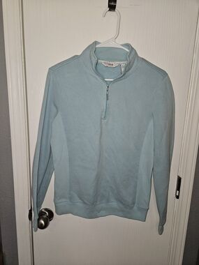 Izod Light Blue Quarter-Zip Sweatshirt